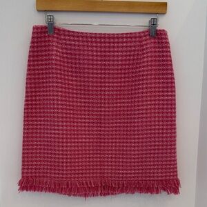 INC International Concepts Raspberry Tweed Pencil Skirt